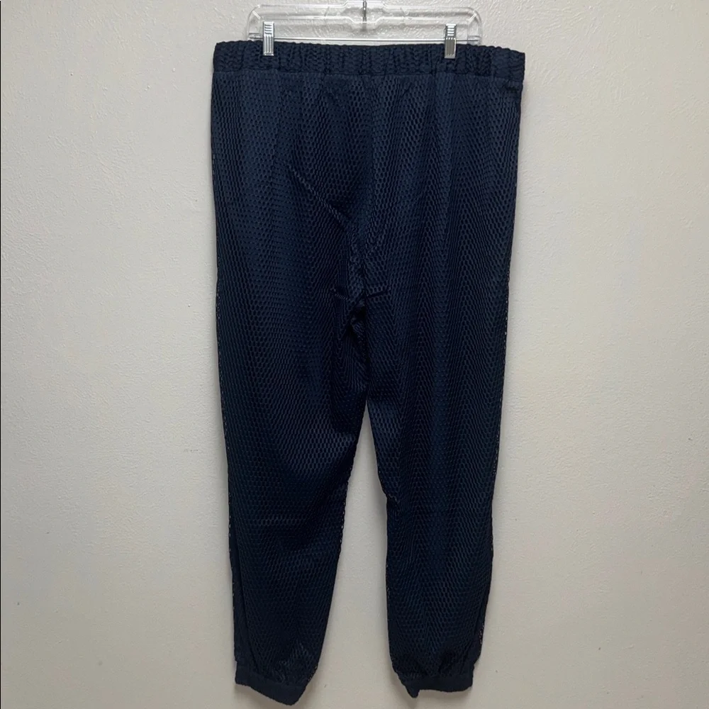 Wildfang Empower Navy Mesh Jogger Pants - Picture 6 of 10